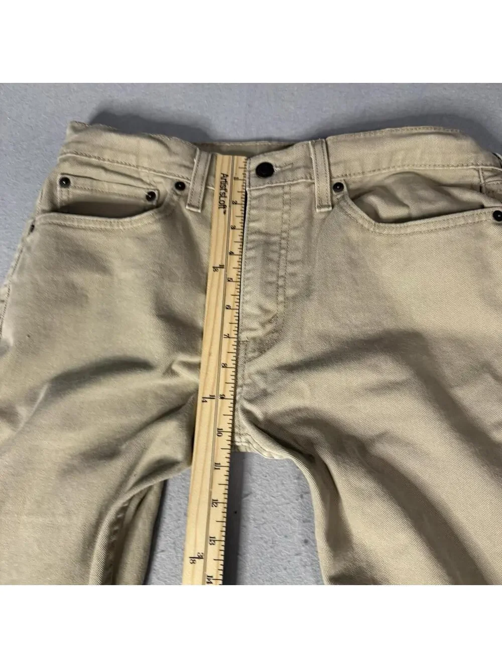 Levis 502 Jeans Mens 32x30 Pants Tan Beige Khaki‎ Modern Western Basic Minimal